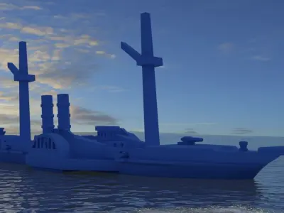 USS Advance 1864 3D print model