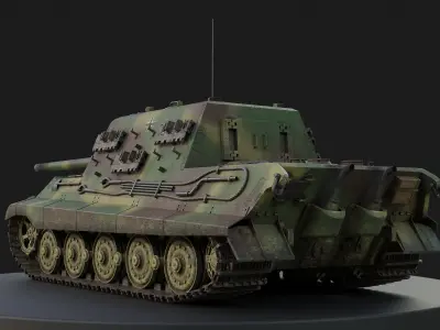 Jagdpanzer VI Jagdtiger PBR Model 3D model