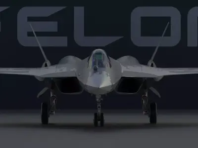 Sukhoi SU-57 5th gen figther jet PAK-FA T50 3D model