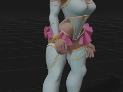 Lady Kerosene Planet X Rigged 3D Model 3D model