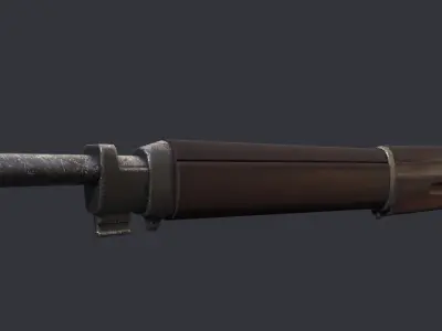M1917 Enfield Low-poly 3D model