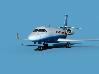 Dassault Falcon 2000 V09 3D model