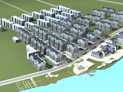 Multi Residential 3D model 28