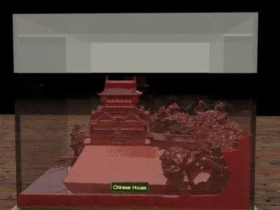 Chinese ancient house 3D model shop