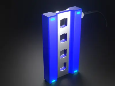 Sci fi hand held tool 3D model