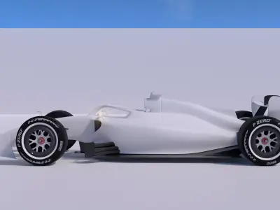 2026 F1 Regulations Base Car 3D model
