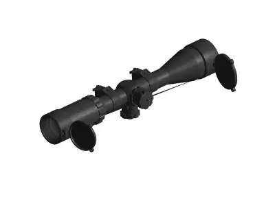 sniper rifle scope 3D model