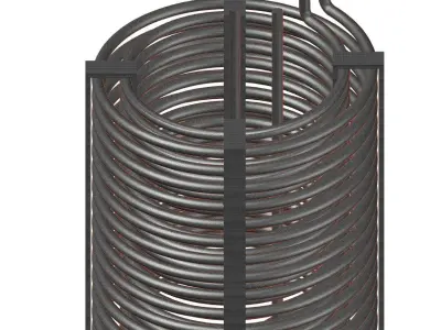 Water Tank Heat Exchanger 3D model