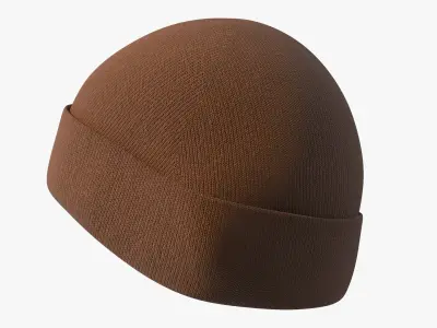  Workwear Knit Beanie Hat Brown 