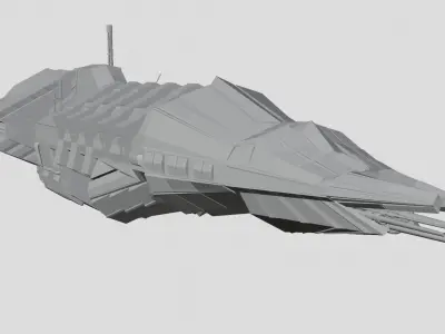 Spaceship Battle Cruiser 3D model
