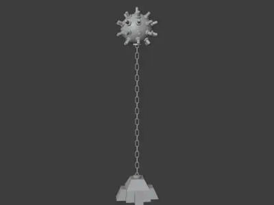 Naval Bomb Low-poly 3D model