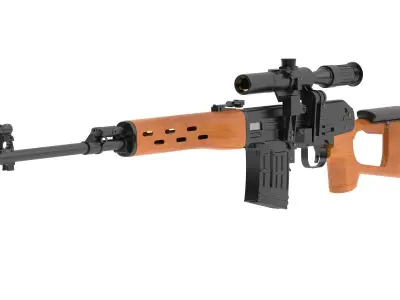 Dragunov Sniper Rifle 3D model order
