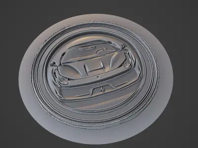 Car Pendant Medallion 3D print model 73