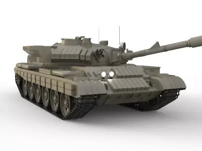 Military tank army vehicle battle 3D model