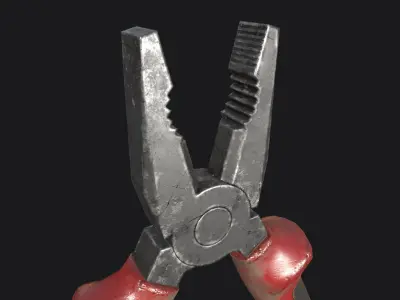 Pliers Low-poly 3D model