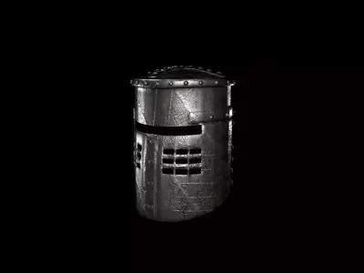 Steel Helmet Free low-poly 3D model