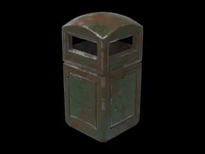 Trash can 03 3D model by ADMeR