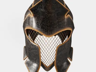 Fantasy Helmet Low-poly 3D model