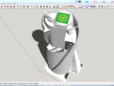 Sketchup Tower B2 Free 3D model