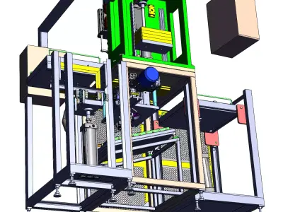 Automatic screw locking machine 3D model