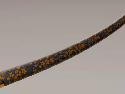 Japanese Katana 3D model purchase