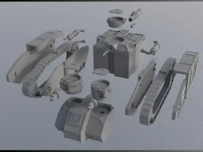 Hamster Infantry Fighting Vehicle Transport 3D print model