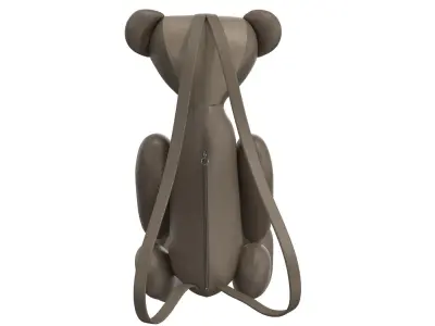 Teddy bear Leather Bag 3D model