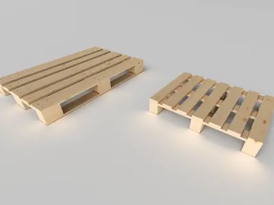 WOODEN PALLET 3D model purchase