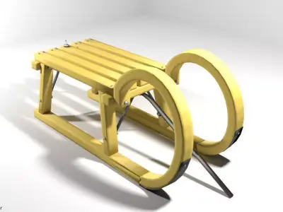 Sled - type 3 3D model