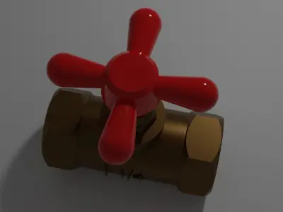 Metal Pipe with tool 3D model