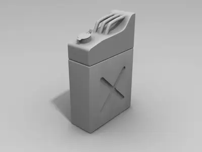Jerry Can Free low-poly 3D model