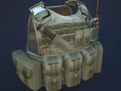body armor Low-poly 3D model purchase