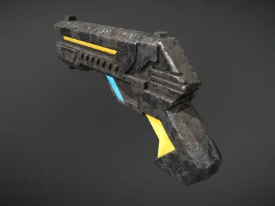 SCI-FI GUN 3D model buy