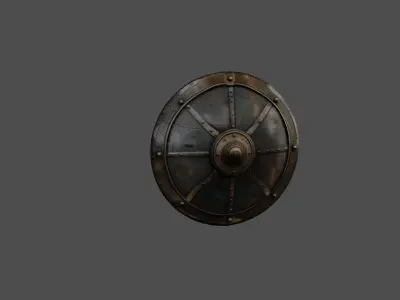 Ancient Warriors Shield Detailed 3D Model 3D model