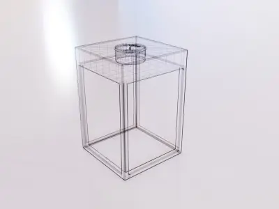 Modern candle holder Prop 3D model