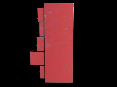 Cabinet V1 - 007 Low-poly 3D model