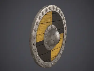 Shield Viking Low-poly 3D model