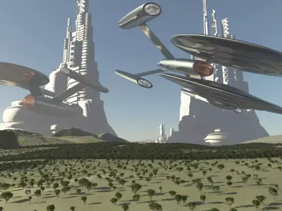 USS HYDRA NCC 18009-A Free 3D model