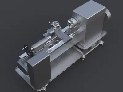 Lathe Machine CNC mold 3D model