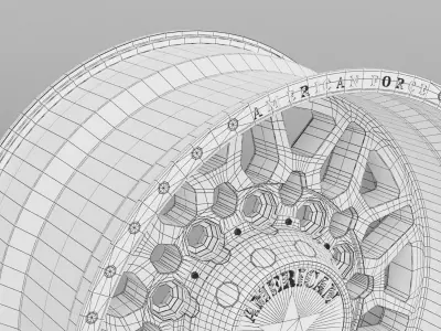 American Force Orion Truck Wheel 3D Model 3D model