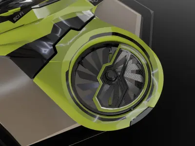 Fighter aircraft  Low-poly 3D model