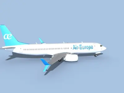 Boeing 737-800 Max Air Europa 3D model