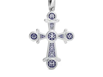 Gold Cross Chrism  3D print model