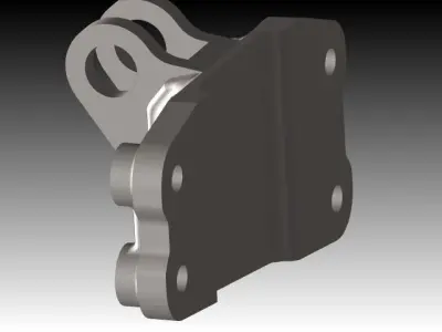 Jet Engine Bracket Free 3D model