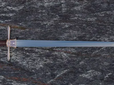 Realistic Medieval Fantasy Sword  3D model
