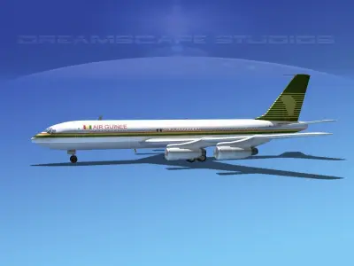 Boeing 707 Air Guinee 3D model