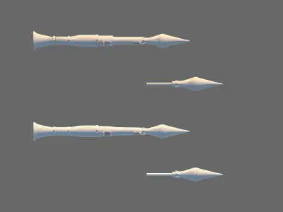 RPG-7 Launcher Free low-poly 3D model purchase