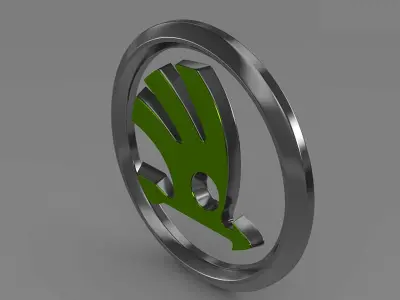 skoda logo 3D model V1