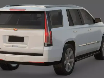 2015 Cadillac Escalade ESV 3D Model  The American Luxury SUV  Low-poly 3D model