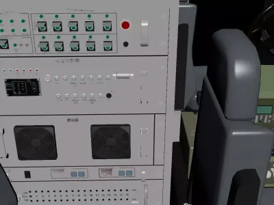 Military Radiation Detection Command Vehicle 3D Model 3D model